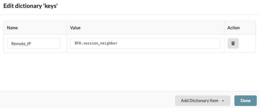 Single-Key Example