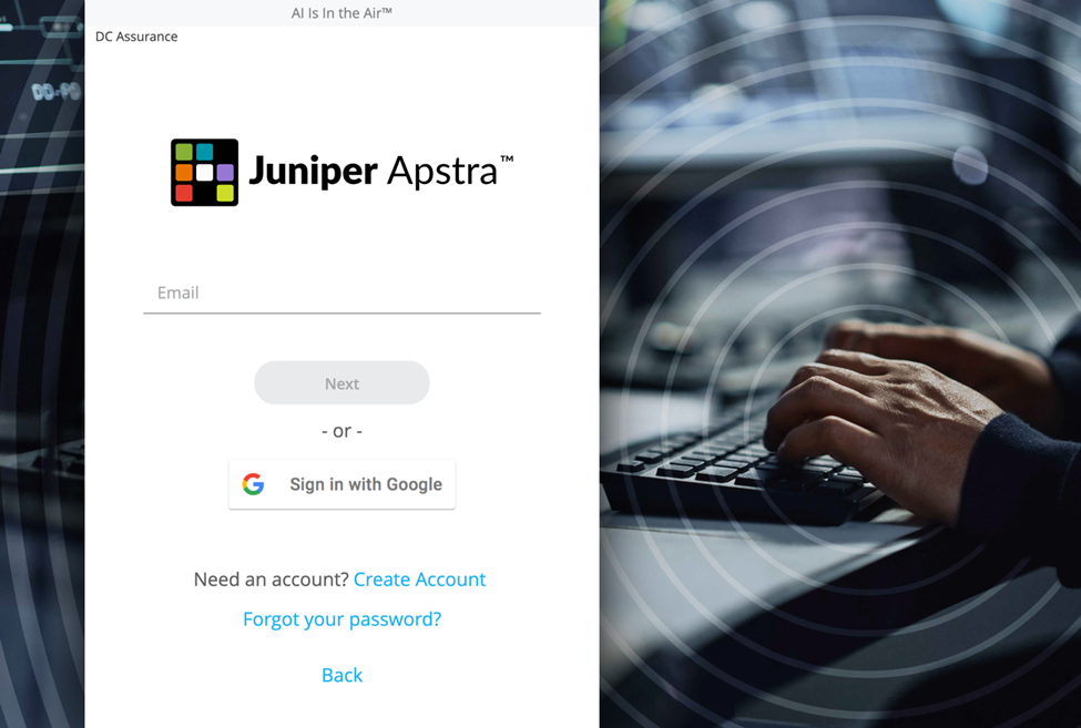Log into Data Center Assurance