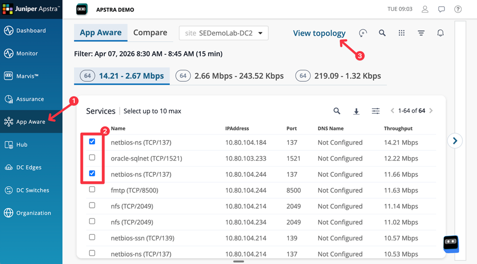 Verify App Aware Feature