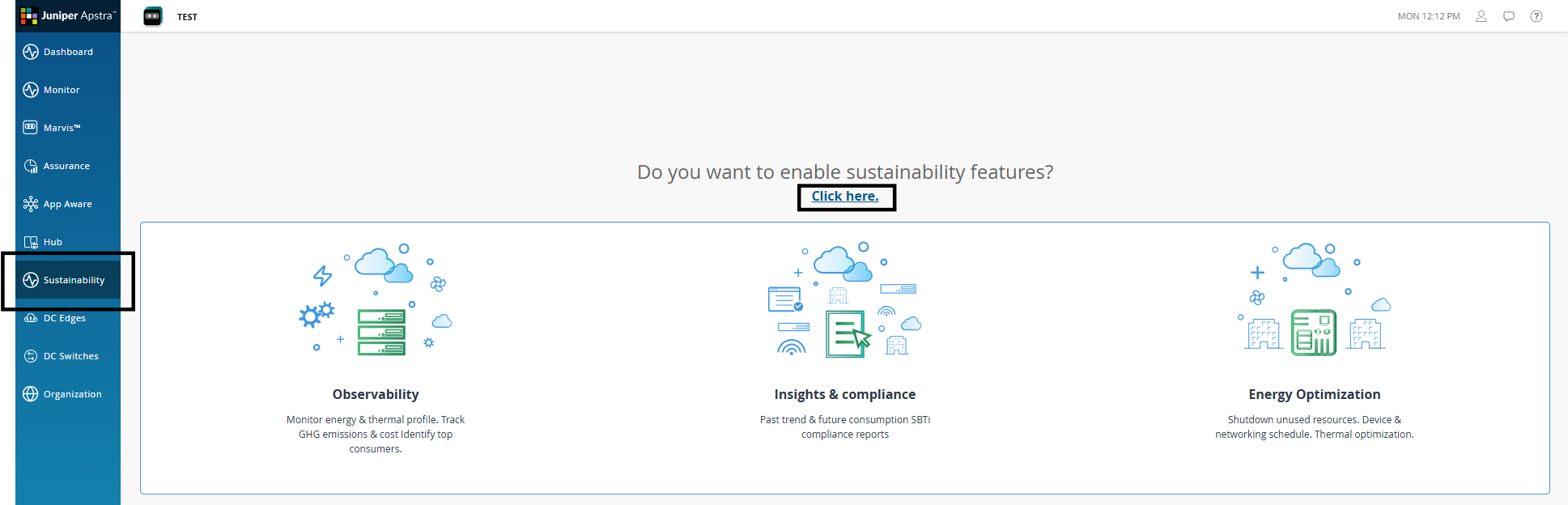 Sustainability Landing Page