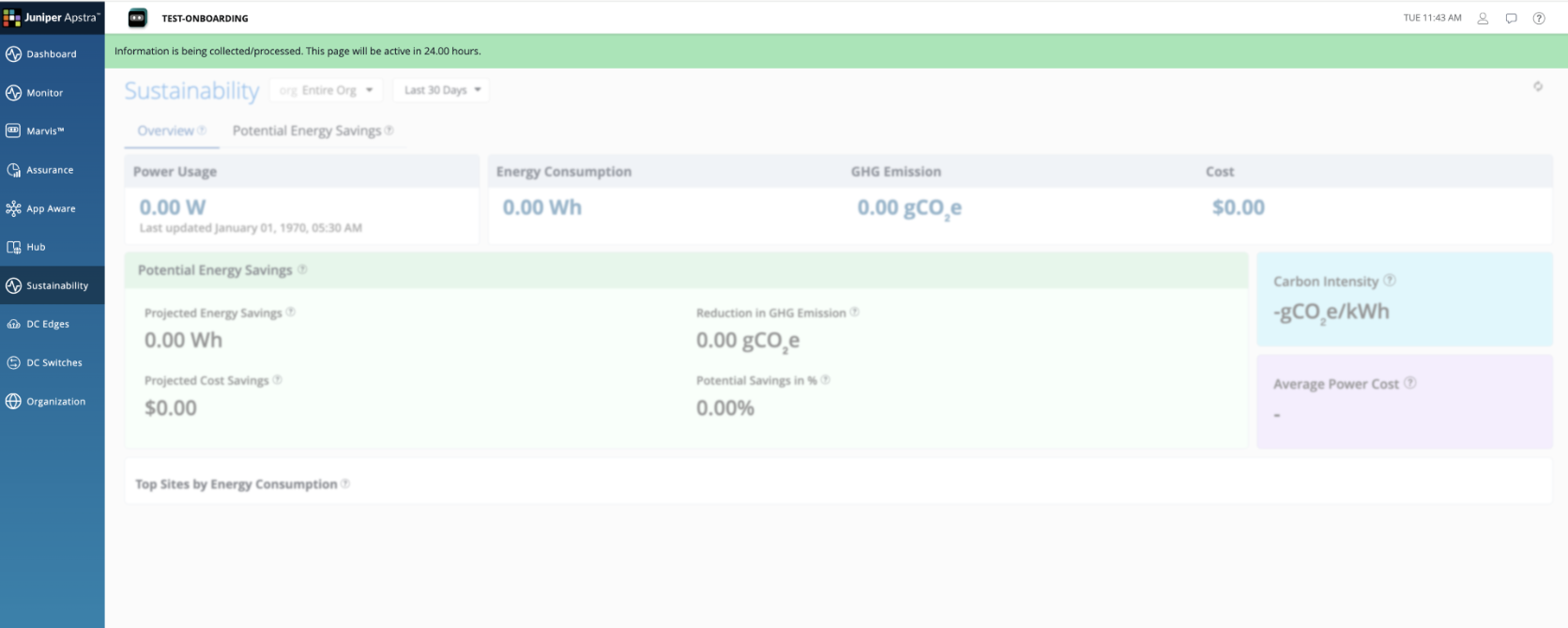 Sustainability Dashboard Preview
