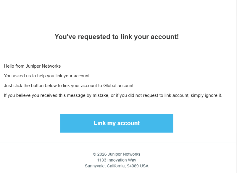E-mail to Link Account