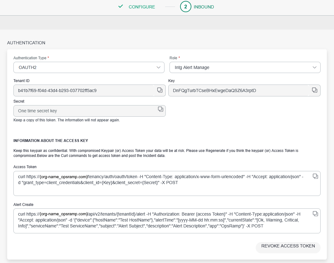 Authentication and token generation to add custom attributes on OpsRamp.