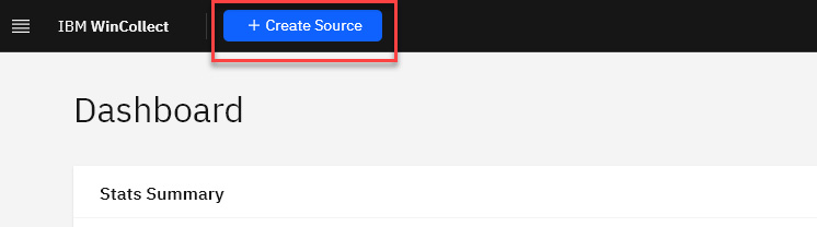 Create Source button