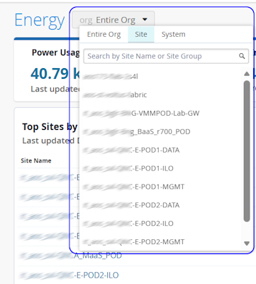select a specific site or a device to view sustainability insights for that site or device.