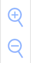 Zoom-in icon with plus symbol; Zoom-out icon with minus symbol.