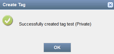 Message with the Check Mark Icon