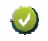 Green circle icon with white checkmark indicating success or approval.