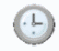 Animated clock icon with moving hour and minute hands.