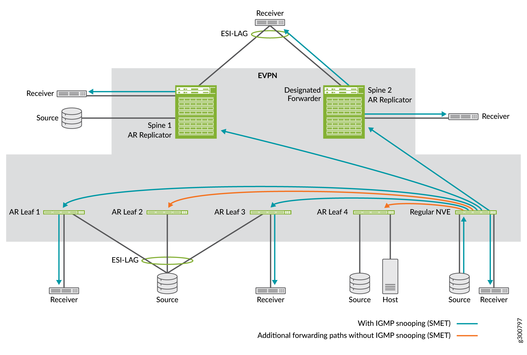 Multicast Source Traffic Ingress at a Regular NVE Device