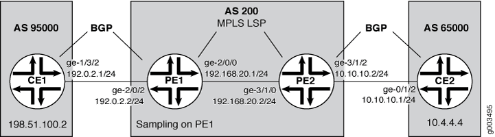 Routing Engine-Based Sampling Network Topology