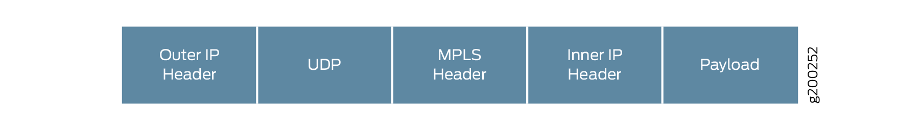 Encapsulated Packet for MPLS-over-UDP in Full IP Network