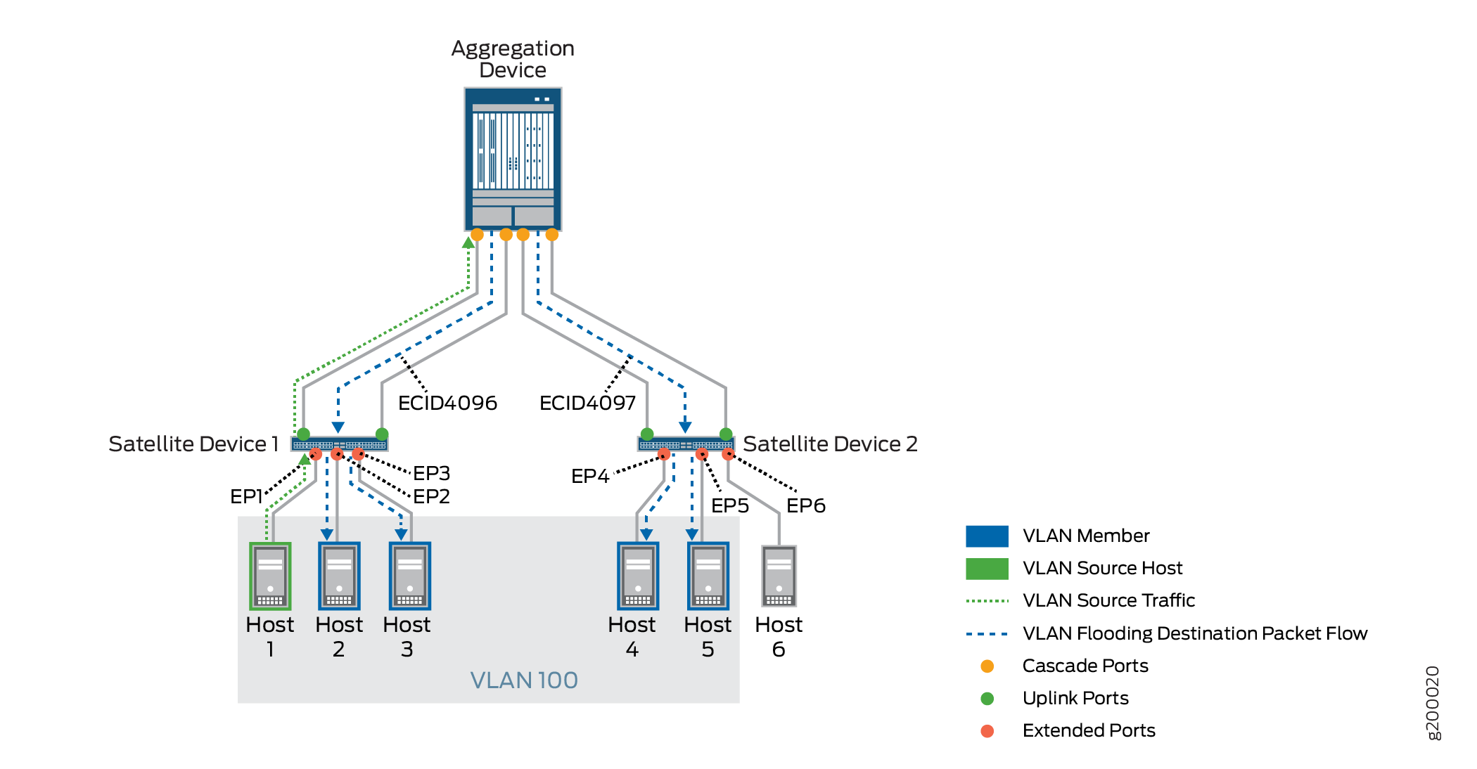 Local Replication with VLAN Flooding