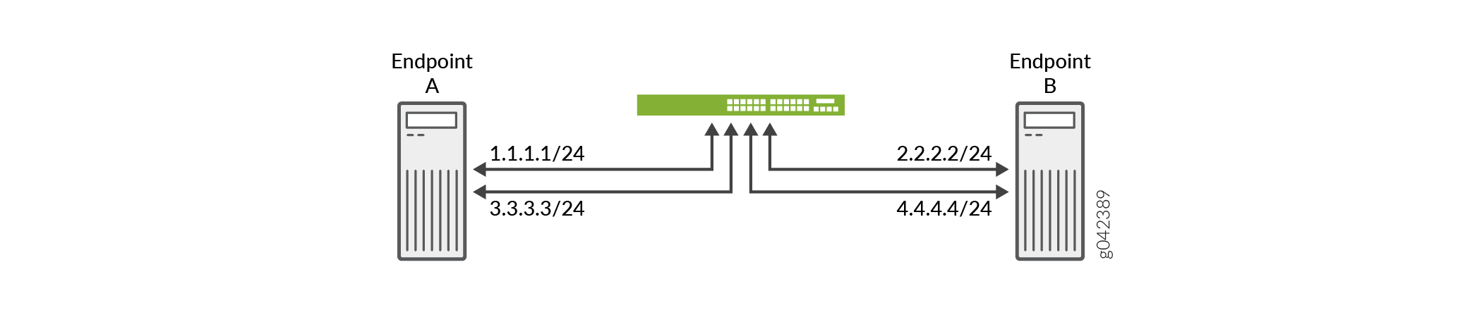 SCTP Multihoming with Two IPv4 Endpoints