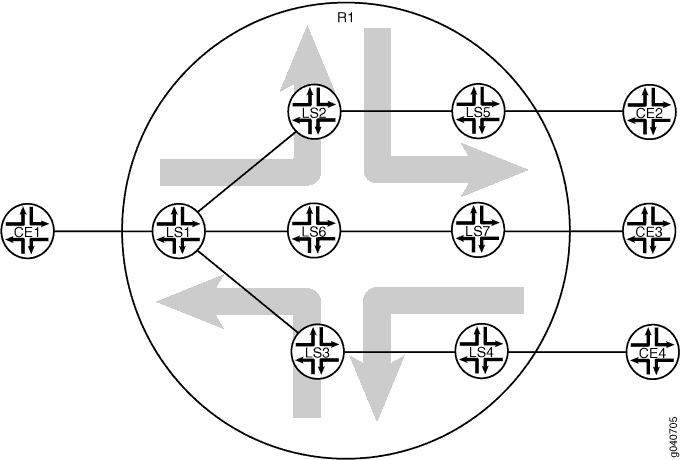 RSVP-Signaled Point-to-Multipoint LSP on Logical Systems