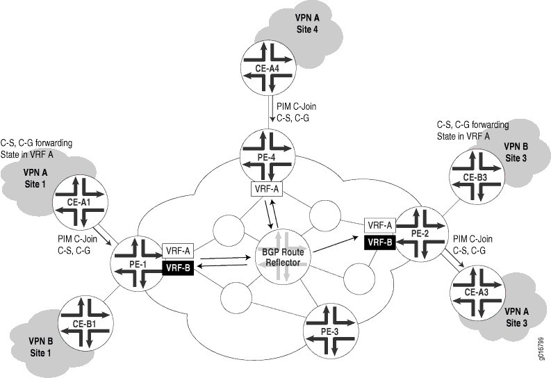 MBGP MVPN Topology Variations Diagram