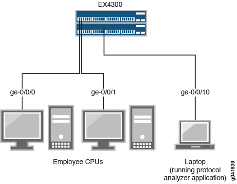 Network Topology for Local Mirroring Example