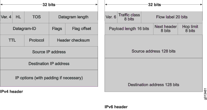 IPv4 and IPv6 Header Comparison