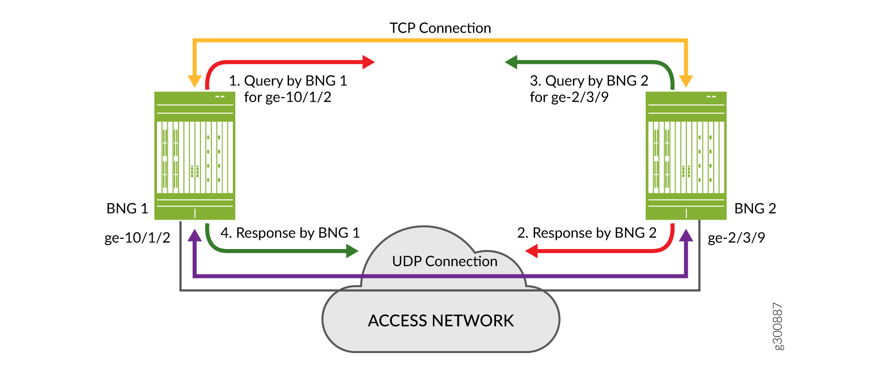 Query and Response for Topology Discovery with VRRP Redundancy