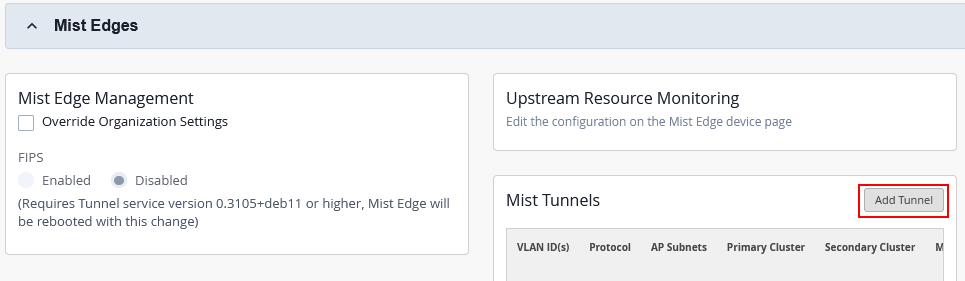 Create Mist Edge Tunnel Under Site View