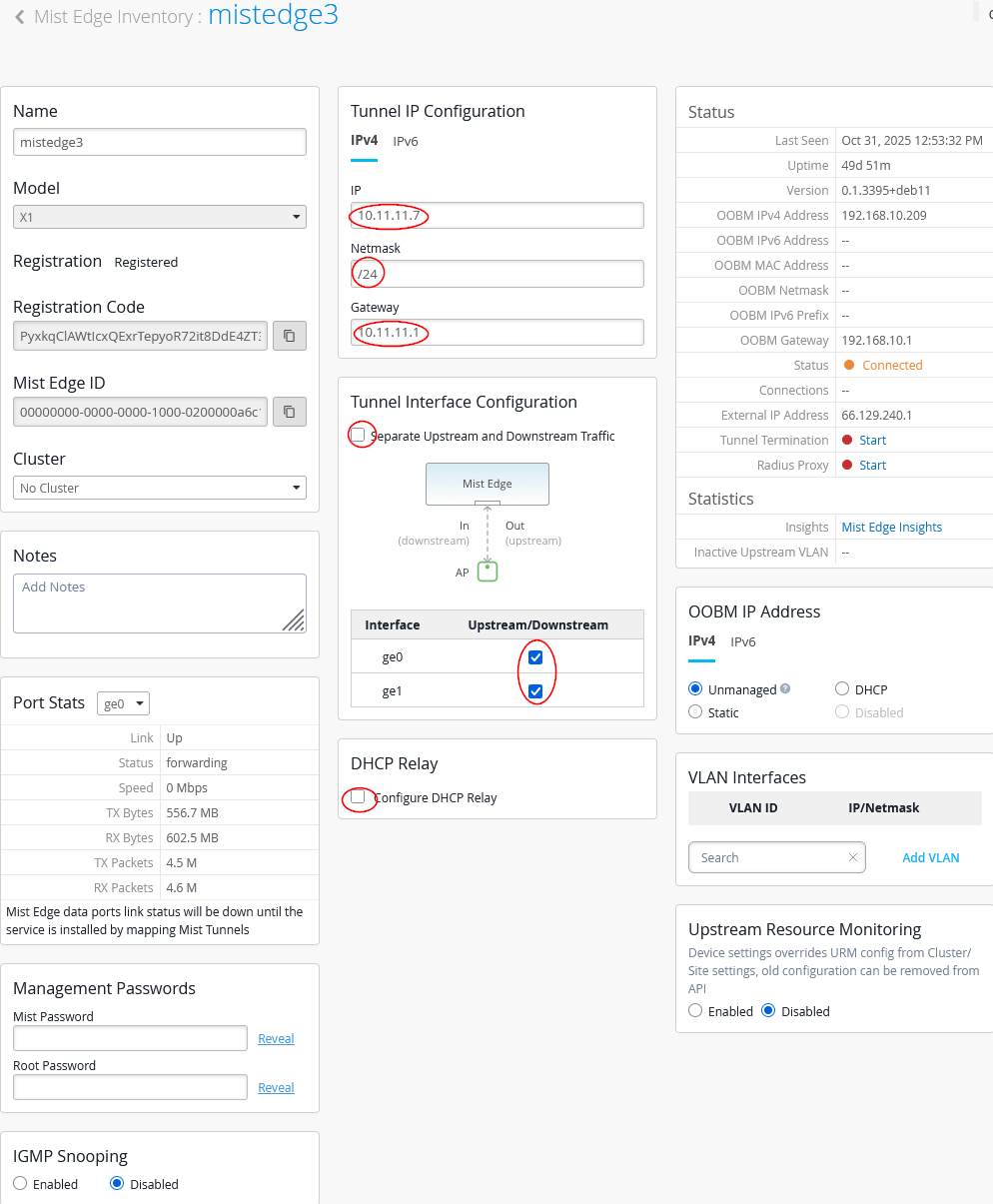 Mist-Edge Three Configuration