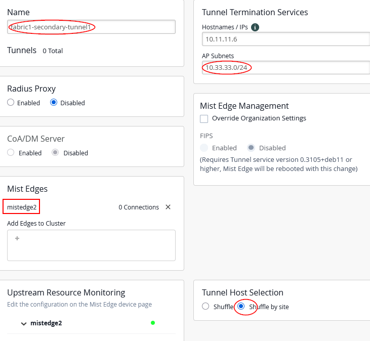 First Mist-Edge Pair Secondary Cluster