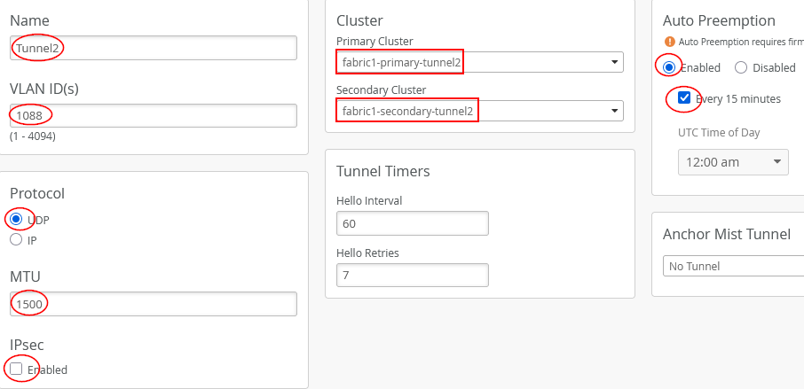 Second Tunnel Using Second Mist-Edge Cluster Pair