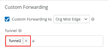 Second SSID Uses Second Tunnel