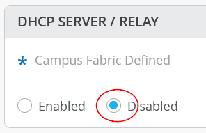 DHCP Relay Local Configuration on Service Block Function