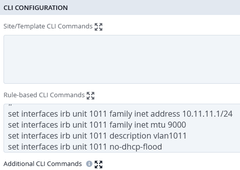 Additional Junos CLI via Role