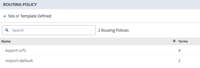 Added BGP Policy