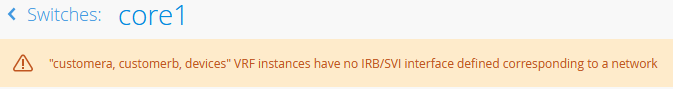 Potential Warning Message