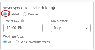 A screenshot of a test scheduler Description automatically generated