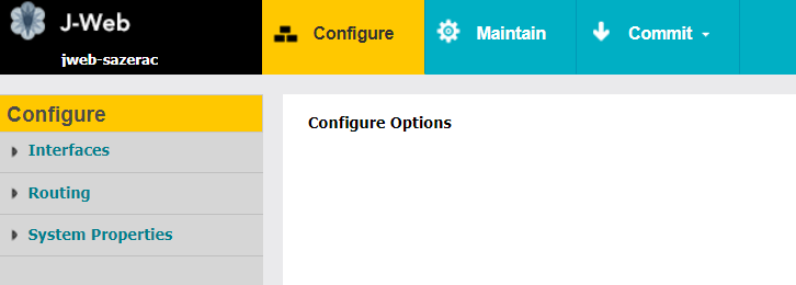 Example of the Configure Tab
