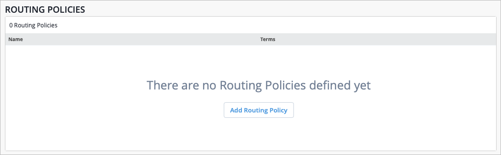 Routing: Routing Policies