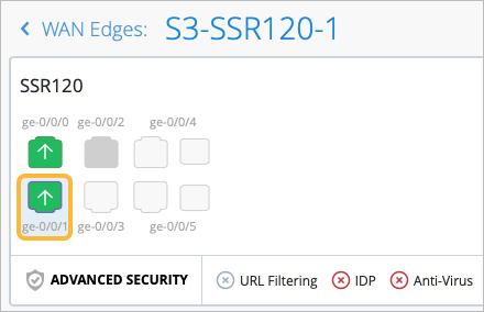 Select the WAN port to run the speed test on.