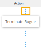Action Button on the Security Page