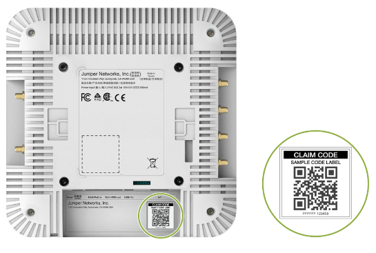 Example of a Claim Code Label