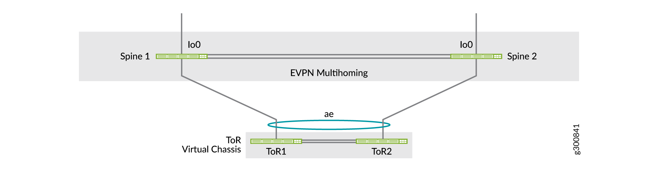 EVPN Multihoming of ToR Switches