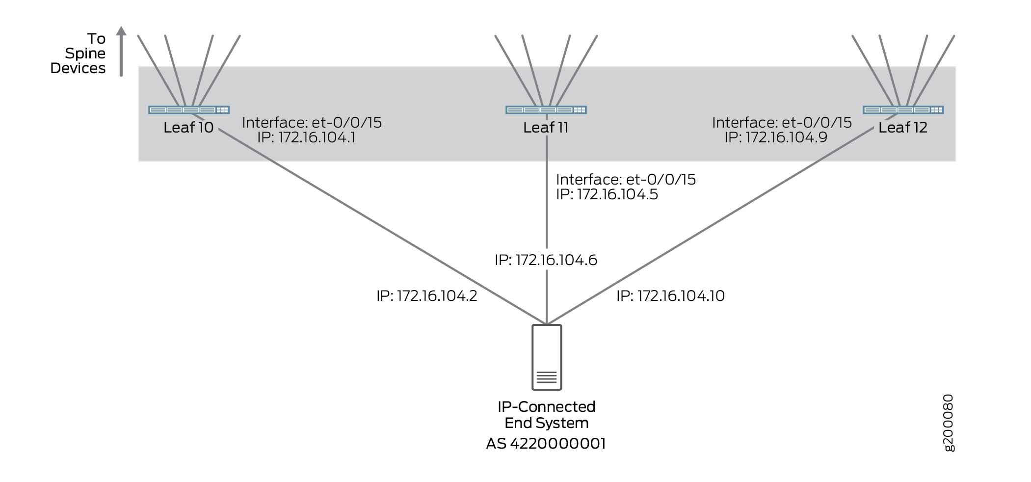 Multihomed IP-Connected End System Example
