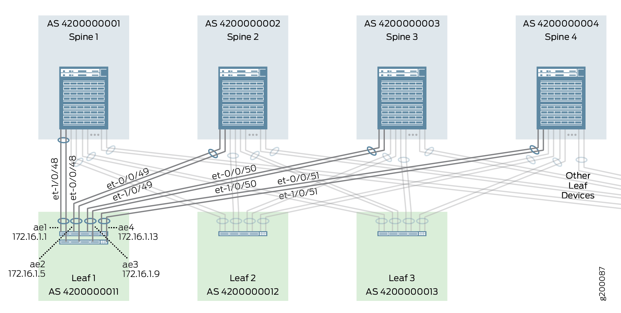 Leaf 1 Interfaces