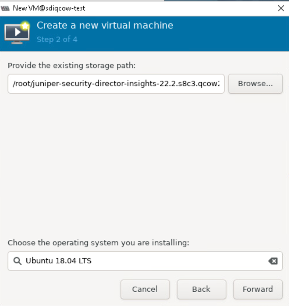 Select Storage Path And Operating System