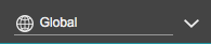 Global settings dropdown with globe icon and downward arrow