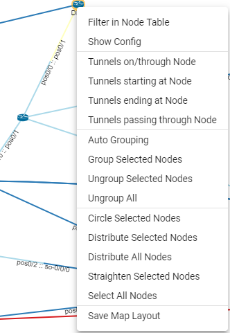 Right-Click Options for Nodes or Groups