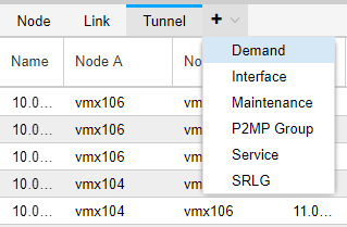 Adding the Demand Tab to the Network Information Table