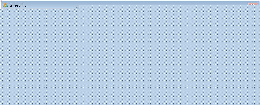 Window titled Resize Links with a gray background and no visible content or interface elements.