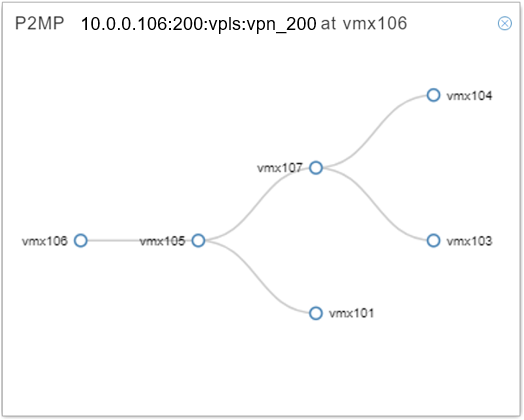P2MP Group Graphical Tree Diagram