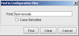 Find in Configuration Files
