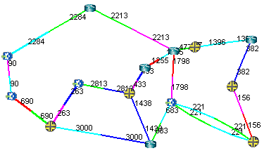 Topology Map With New Link Distances