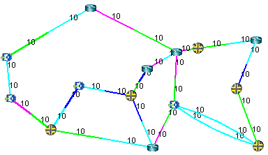 Topology Map with Link Distances